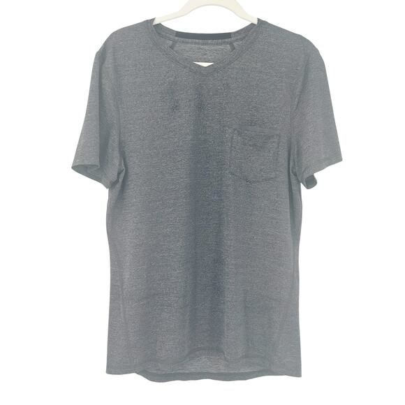Lululemon Mens Athleisure Active Up Front Short Sleeve V-Neck Pocket Tee T-Shirt - Picture 2 of 6